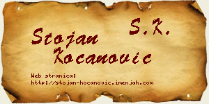 Stojan Kocanović vizit kartica